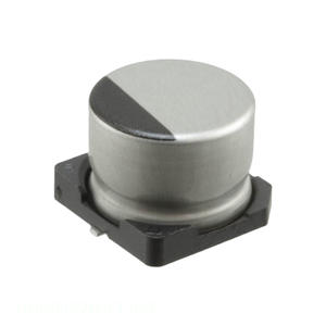 ตัวเก็บประจุแบบติดผิวหน้า (Surface Mount) ยี่ห้อ Manufacturer Channel รุ่น 220 uF UUR0J221MCL1GS  ชนิดอลูมิเนียม ความจุ 220UF ค่าความคลาดเคลื่อน 20% แรงดัน 6.3V แบบ SMD - Product Image 1