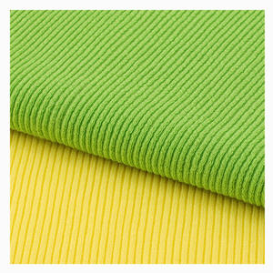 Tela de punto acanalado teñida 100% poliéster grueso 1x1 2x1 3x3 para puños, cuellos y prendas de vestir - Product Image 6