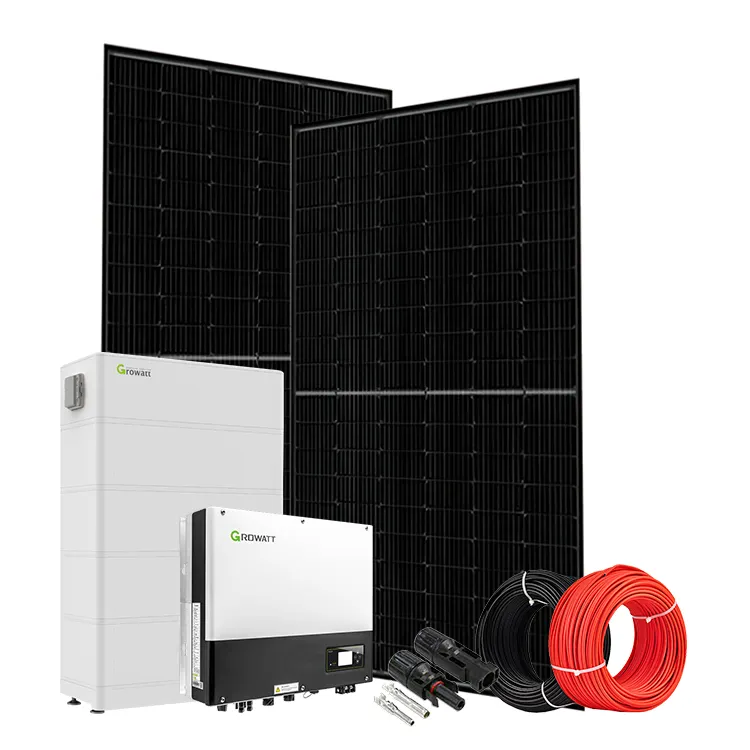 Kit de système d'énergie solaire domestique 5kw 10kw système de panneaux solaires complet système solaire 5000w