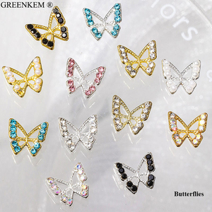 20 pezzi 3D charm farfalla per <span class=keywords><strong>unghie</strong></span> oro argento <span class=keywords><strong>con</strong></span> strass per <span class=keywords><strong>unghie</strong></span> gioielli per <span class=keywords><strong>unghie</strong></span> - Product Image 2