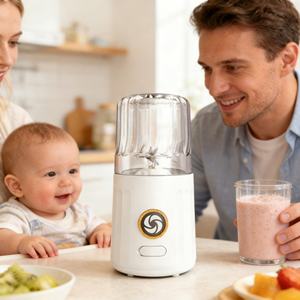Mini-mixeur 260 ml pour aliments pour bébés, rechargeable par batterie/USB, étanche, sans BPA, nettoyage en un clic, utilisation domestique et extérieure - Product Image 1