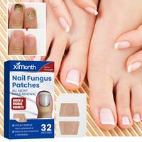 Ximonth Pack de 32 patchs réparateurs antifongiques pour les ongles, traitement des ongles fongiques, patchs pour améliorer les ongles fissurés et cassants
