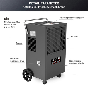 Fournisseur de déshumidificateurs industriels |   Déshumidificateur industriel de grande capacité 156L/D pour usage en entrepôt - Product Image 2