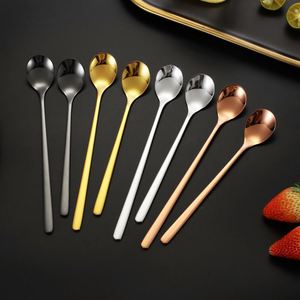 Waterdrop <b>Spoon</b> High Aesthetic Long Handle Stirring Home Use 304 Stainless Steel <b>Spoon</b> - Product Image 1