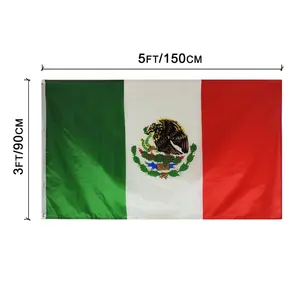 Grand Green Red White Advertising Best Quality Mexican Flag