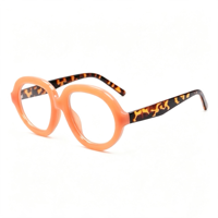 Lunettes Rétro Rondes Anti-Lumière Bleue SM24003 - Monture PC Légère avec Verres en Résine Transparente pour Hommes et Femmes (6 Couleurs)