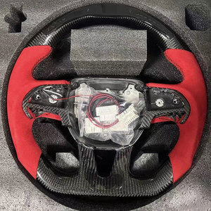 Volant personnalisé en fibre de carbone rouge LED RAM pour <span class=keywords><strong>Dodge</strong></span> Hellcat <span class=keywords><strong>Charger</strong></span> Challenger R/T <span class=keywords><strong>SRT</strong></span> 2013-2023 - Product Image 5
