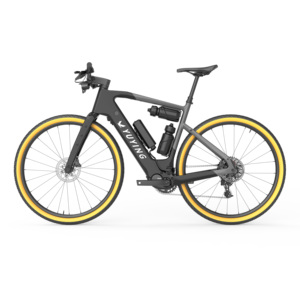 Vélo Électrique M820 à Moteur Central 12 Vitesses en Fibre de Carbone, Batterie Lithium 36V 15Ah, Freins Hydrauliques, pour Gravel, Ville et Route, Modèle ECR-2 - Product Image 2
