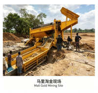 Pabrik Pencuci Trommel Tambang Emas Mobile untuk Pemulihan Emas Pasir Aluvial Output Tinggi