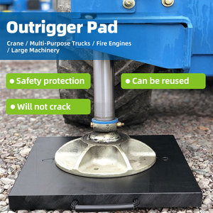 Durable UHMWPE Plastic Outrigger Pads, Waterproof Non-Conductive Custom Size for Equipment <b>Stabilization</b>, Custom Color/Shape - Product Image 1