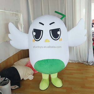 Efun Moq 1 Pc Professionele Custom <span class=keywords><strong>White</strong></span> <span class=keywords><strong>Chick</strong></span> Mascotte Kostuum Volwassen Maat Cosplay Schattig Dier Mascotte Kostuum Voor Feest - Product Image 1