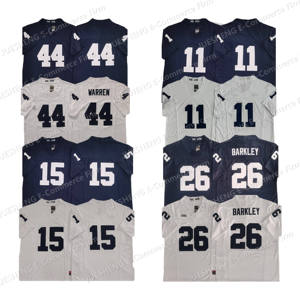 卸売ペンシルベニア州立ニッタニーフットボールジャージ高品質ステッチVPフットボールジャージー24 # Miles Sanders 44 # プラスサイズショート - Product Image 1