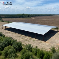 Hangar de Estructura de Acero Prefabricada, Nave Metálica Económica, Almacén de Estructura de Acero Prefabricada