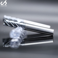 Prix usine CH 6*15*50mm Outils de fraisage CNC en carbure monobloc d'acier au tungstène, fraises à queue carrée à 4 cannelures pour l'acier inoxydable