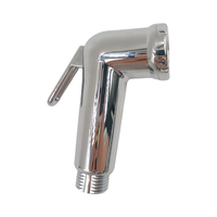 Kit de pulvérisateur de bidet portatif chromé en ABS avec tuyau en acier inoxydable de 1,2 m et support mural OEM