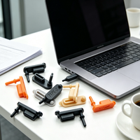 Bouchon anti-poussière pour port USB Type-C, capuchon en silicone étanche avec petit trou, couvercle de port de charge en caoutchouc pour appareils électroniques