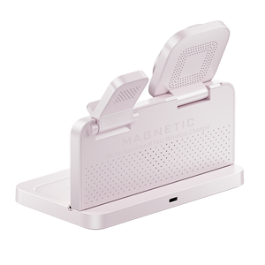 Estación de Carga Inalámbrica Plegable 4 en 1, Carga Rápida Magnética de 15W con Reloj y Luz Nocturna para <span class=keywords><strong>iPhone</strong></span>, <span class=keywords><strong>Apple</strong></span> Watch y AirPods - Product Image 5