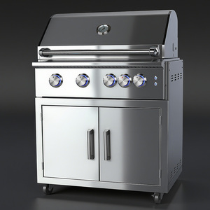 Heavy-Duty sang trọng cao cấp được xây dựng trong 2B 3B 4B 5B 6B SS <span class=keywords><strong>Propane</strong></span> thép không gỉ ngoài trời nhà vườn sân sau gas LPG ng BBQ nướng - Product Image 1