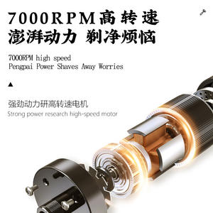 เคเมอิ เคเอ็ม ที 9 ปัตตาเลี่ยนตัดผมไฟฟ้าแบบมืออาชีพตัวเรือนโลหะชาร์จ USB สำหรับใช้ในบ้านเครื่องมือตัดผมสำหรับผู้ใหญ่ - Product Image 5