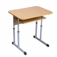 Meilleur prix - Ensemble bureau et chaise réglables modernes pour lycée, avec plateau en bois durable et design confortable pour une utilisation en classe