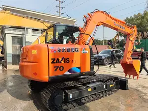 HITACHI ZX70 verimli iyi fiyat japonya orijinal mini 7TON ZX70 ekskavatör satılık kullanılan ZX70 kullanılmış ekskavatör sıcak satış