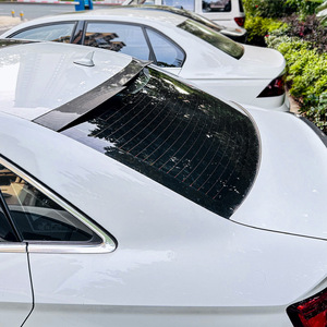 Audi A3 8V Sedan Rear Trunk Spoiler <b>Wing</b> 2014-2020 Piano Black Carbon Fiber Texture ABS Material - Product Image 2