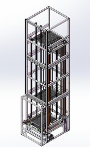 Elevador de Carga Vertical Personalizado, Transportadores Reciprocantes Verticais, Transportador de Paletes, Máquina de Elevação Automática, Plataforma Elétrica - Product Image 6
