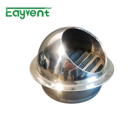 Grille d'aération murale moderne en acier inoxydable 304 de 150 mm de diamètre pour conduit d'évacuation extérieur et sous-sol – Prix compétitif pour CVC