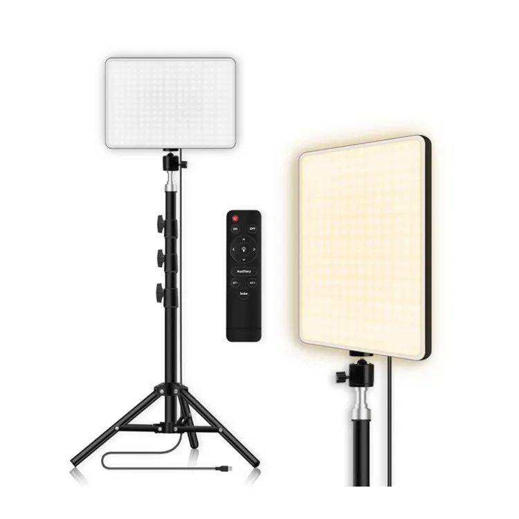 LED Video Light With Professional Remote Control Dimmable Panel Lighting Photo Studio Live Photography fill Lamp