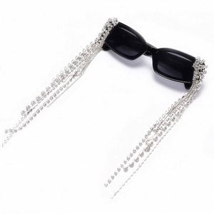 Gafas de Sol de Moda con Protección UV400 para Mujer, Gafas de Sol con Marco Pequeño y Pedrería, Gafas de Sol Rectangulares para Hombre, Gran Venta 2020 - Product Image 5