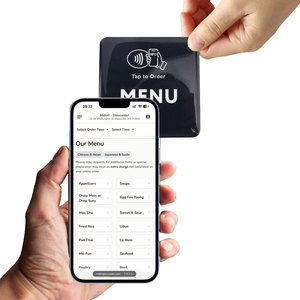 Rzx mẫu miễn phí tùy chỉnh 13.56MHz NFC lập trình PVC epoxy không thấm nước RFID cho khách sạn đánh giá nhà hàng menu sẵn sàng tấm - Product Image 6
