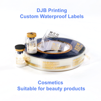 Étiquettes de flacons personnalisées en BOPP transparent avec feuille d'or - Étiquettes autocollantes pour flacons cosmétiques imperméables