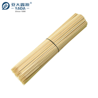 Brochettes en bambou en gros, lot en vrac, brochettes en bambou rondes naturelles pour grillades au barbecue