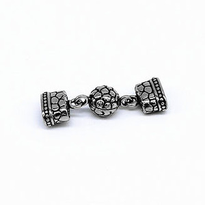 yunnique Tibetan Silver Magnetic Clasp <b>Bracelet</b> Buckle Lock Shape Casting Unisex Jewelry Accessory For <b>Leather</b> Cord <b>Bracelets</b> - Product Image 5