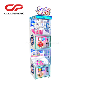 Máquina de grúas de doble capa con temática de dulces, operada con monedas/billetes, equipo de entretenimiento ligero con plataformas separadas - Product Image 2