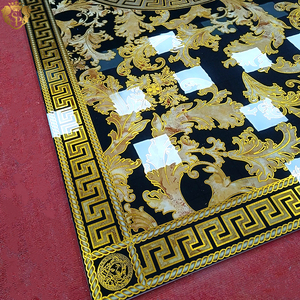 Springletile Custom Large <strong>Tile</strong> <strong>Flooring</strong> Porcelain Carpet Black Gold Drawing Room Decoration Bathroom Polished Wall <strong>Tiles</strong> <strong>Design</strong> - Product Image 3