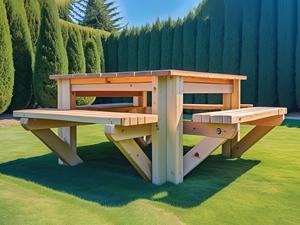 Mesa de Picnic Personalizada, Planos de Mesa de Jardín Sencillos, Instrucciones Fáciles de Construir, Descarga de PDF, Muebles de Exterior - Product Image 3