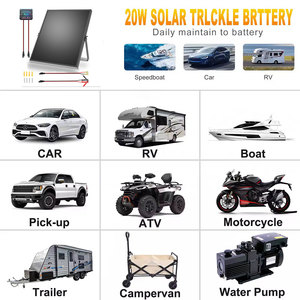 Kit Panel Surya 25W 18V dengan Pengontrol dan Braket Berbentuk U untuk Pasokan Daya Luar Ruangan, Kendaraan, dan Kelautan - Product Image 2