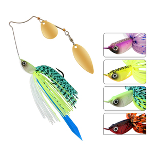 Leurres de pêche artificiels en forme de bourdonnement, jupes en caoutchouc métallique, Spinner, Bass, 5g, 7g, 10g, 14g, vente en gros - Product Image 3