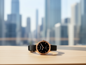 Orologio da Donna con Cassa Placcata in Oro, Cinturino in Silicone, Rotondo, Resistente all'Acqua, Smartwatch alla Moda - Product Image 2