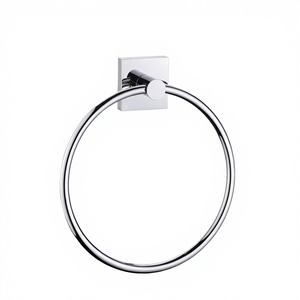 Modern Stainless Steel Chrome Toilet Towel Ring Eco-Friendly Rust-Free Wall Mount 3-Year Warranty <b>Bathroom</b> <b>Accessory</b> Rack - Product Image 4