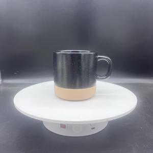 <span class=keywords><strong>Taza</strong></span> de estilo nórdico de cerámica <span class=keywords><strong>mate</strong></span> de 12 oz, parte inferior de Color, apta para microondas, costura de dos colores, logotipo impreso, mango de color sublime - Product Image 1