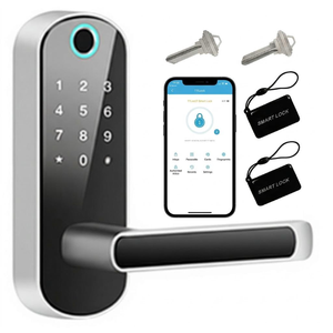 Cerradura Inteligente de Alta Gama con WiFi, Huella Digital, Contraseña y Tarjeta, Entrada sin Llave para Puerta de Madera, Compatible con Tuya y TTLock - Product Image 1