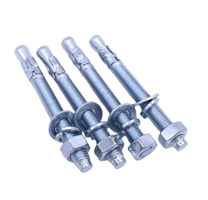 K Chinese Wedge Expansion Anchor Factory Price Steel Wedge Anchor Bolt M10 Anchor ss Wedges Bolt