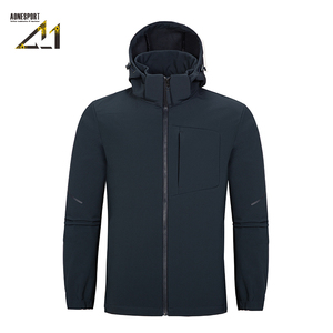 Veste trench imperméable à capuche pour homme Aonesport, polyester et nylon, légère, streetwear urbain, coupe classique, fermeture éclair - Product Image 2