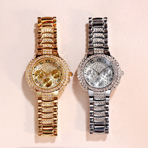 Tww-230420-1 <span class=keywords><strong>2023</strong></span> Nouvelle <span class=keywords><strong>montre</strong></span>-bracelet sportive <span class=keywords><strong>tendance</strong></span> en or pour femmes, <span class=keywords><strong>montre</strong></span> de luxe brillante avec bijoux en diamant pour femmes, design pour filles - Product Image 5