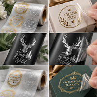 Autocollants de transfert UV DTF 3D personnalisés, étiquettes de logo imperméables pour la décoration des pots de bougies et des emballages cadeaux