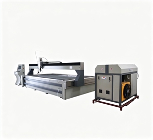 Machine de découpe à jet d'eau CNC haute précision 5 axes 3x2m avec pompe 420Mpa pour métal, pierre et presque tous les matériaux - Product Image 1
