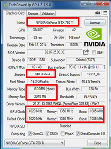 Carte graphique GTX 750ti <span class=keywords><strong>d</strong></span>'<span class=keywords><strong>occasion</strong></span>, <span class=keywords><strong>composant</strong></span> <span class=keywords><strong>PC</strong></span>, mémoire GDDR5 2 go, deuxième main - Product Image 6
