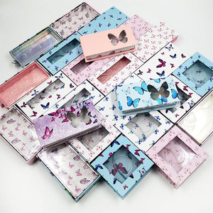 Boîte à cils personnalisée, boîte à cils vide, boîte à cils <span class=keywords><strong>papillon</strong></span>, boîte à cils en bande de 25 mm, emballage écologique pour cils - Product Image 2